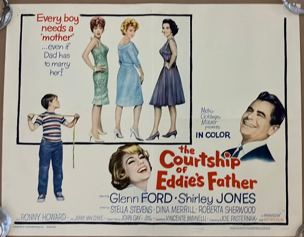 The Courtship Of Eddie's Father (1963) Original US Half Sheet Cinema Poster