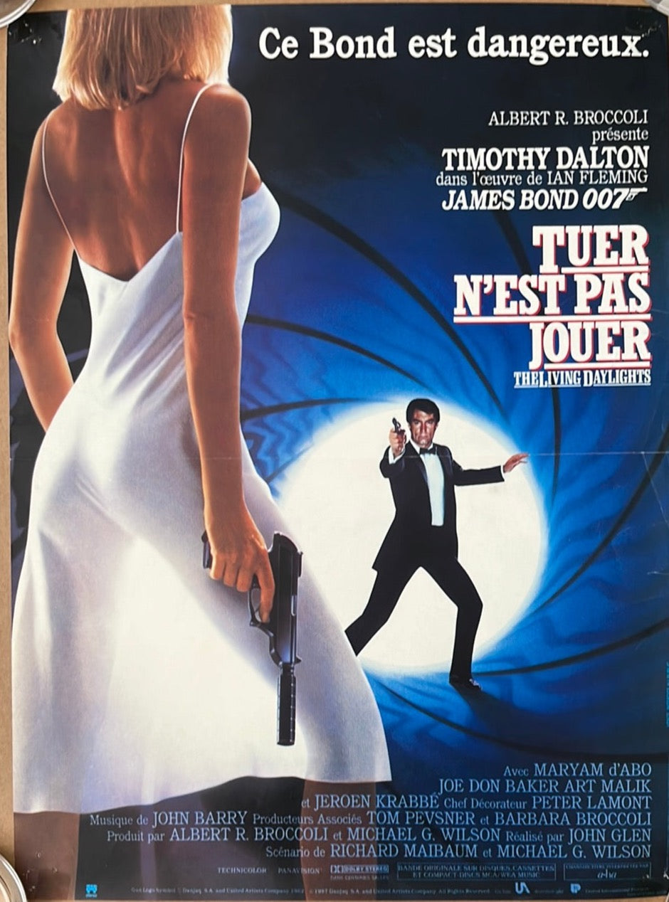 The Living Daylights - Tuer Nest Pas Jouer (1987) Original French 'Petite' Cinema Poster
